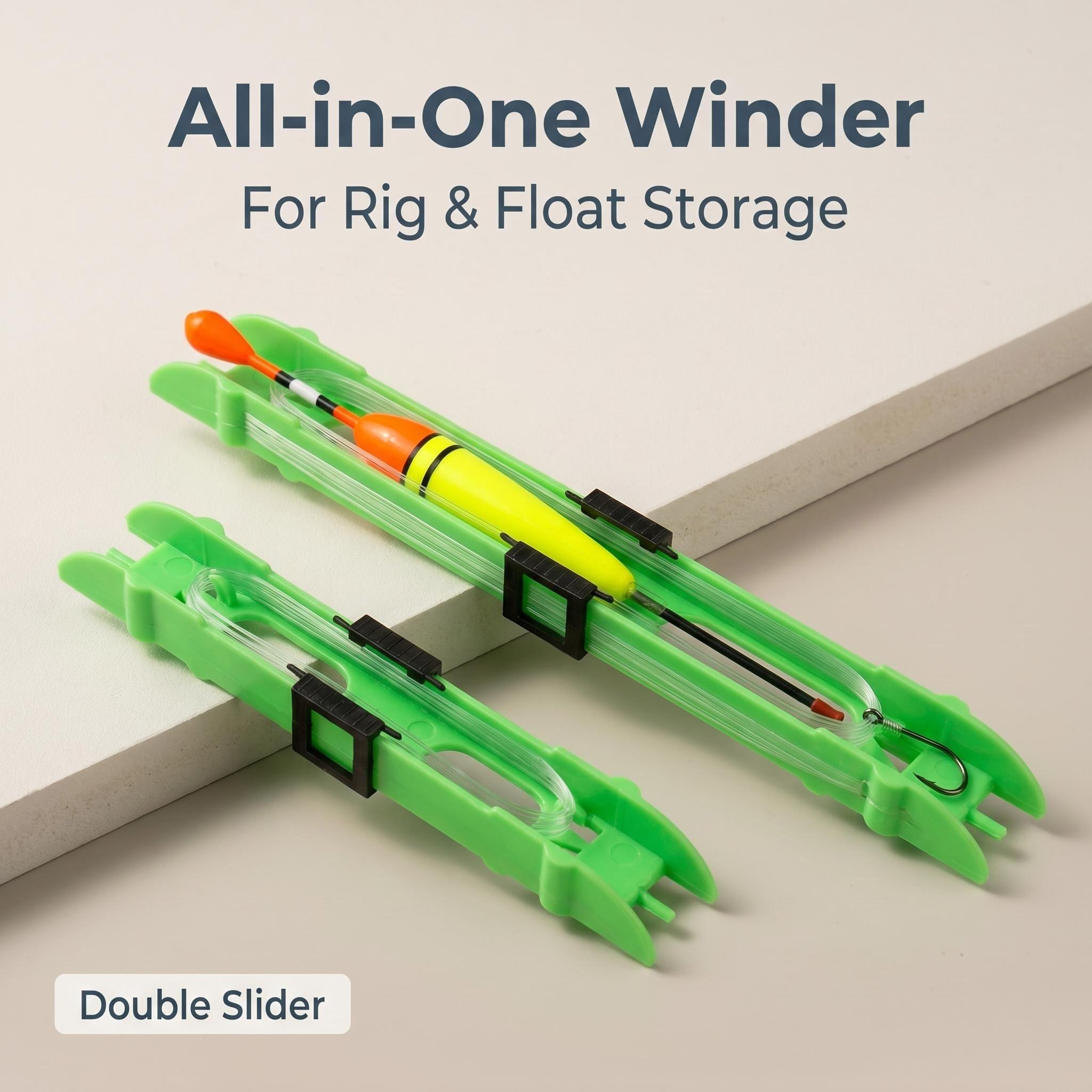 Fishing Line Winder - HIRISI 10 Stuks Dubbele Slider Vislijn