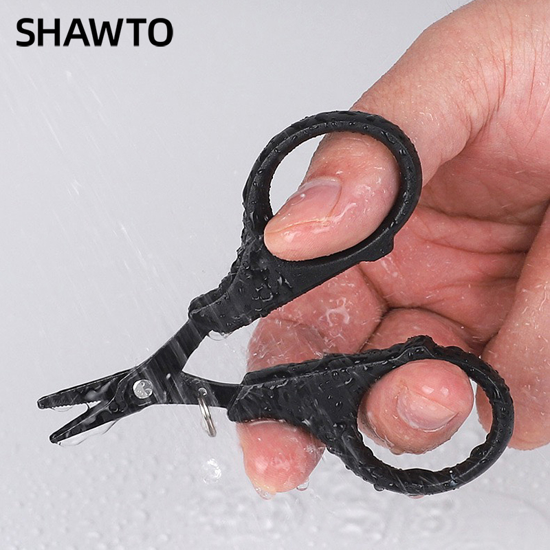 Fishing Line Cutter - Shawto Titanium gecoate roestvrijstalen visschaar Multifunctionele
