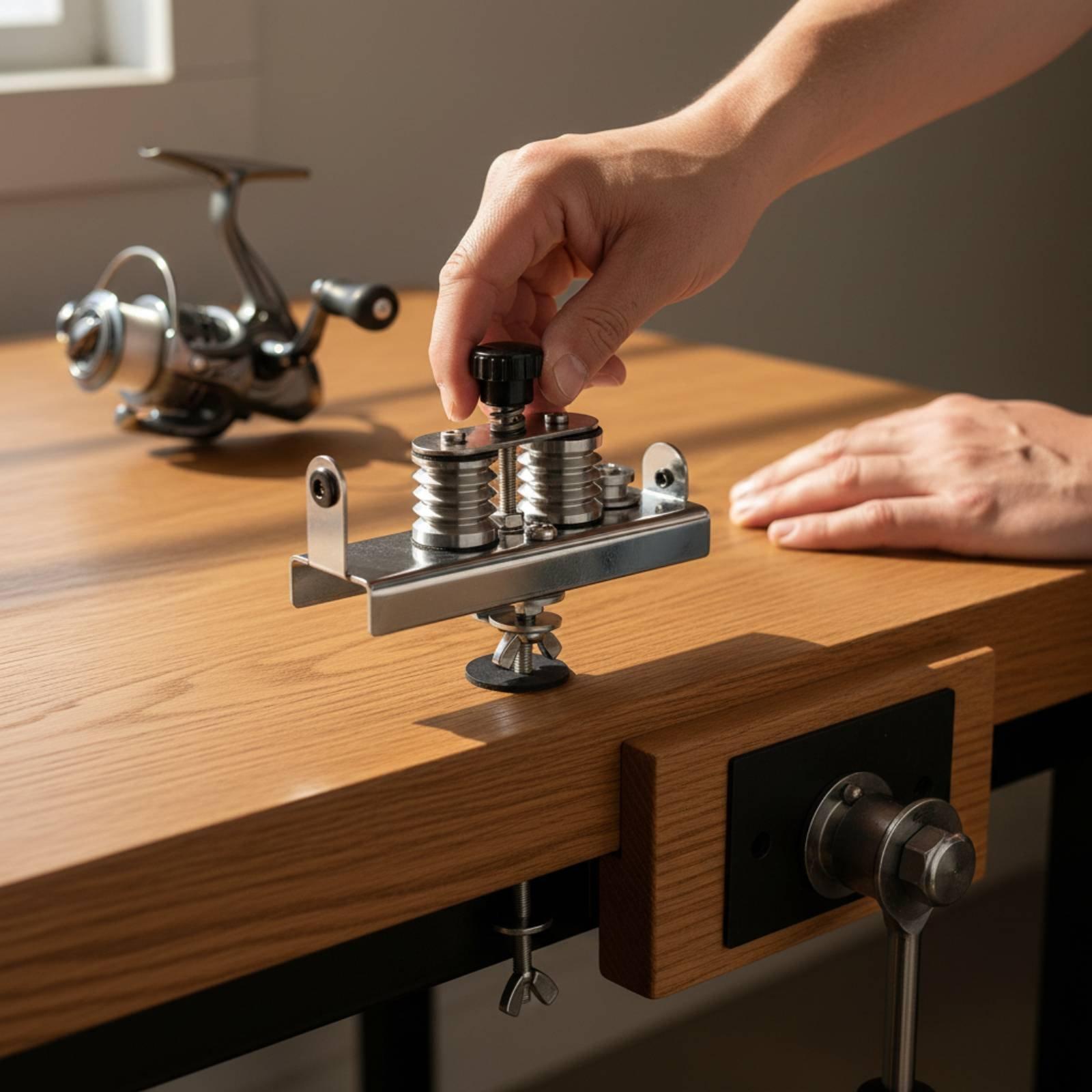 Vislijnoproller met spoelregel - Fishing Line Spooler recensie en prijs