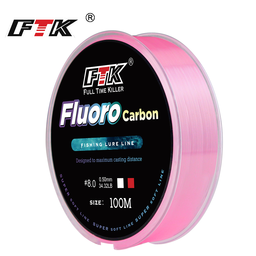 FTK 100m 4.13-34.32LB Fluoroca - Fluorocarbon Line recensie en prijs